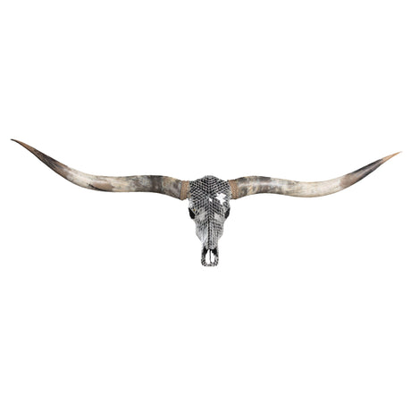 Longhorn Skull // XL Horns -  Mirror // Mosaic Finish