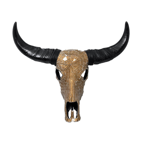 Buffalo Skull - Mocha Mirror // Mosaic Finish