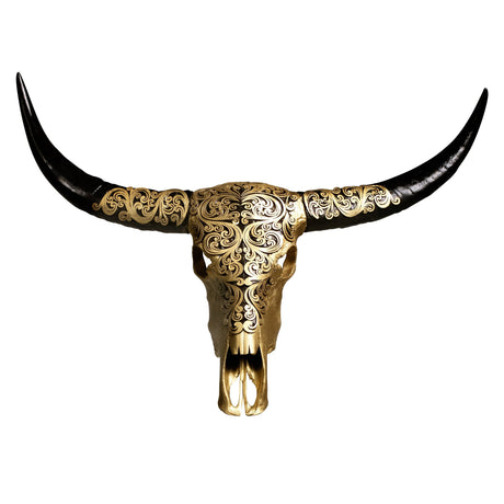 Buffalo Skull - Oriental Gold Metallic