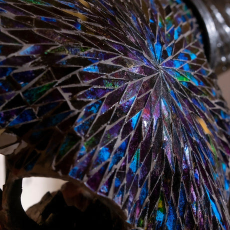 Buffalo Skull - Blue Mirror // Mosaic Finish
