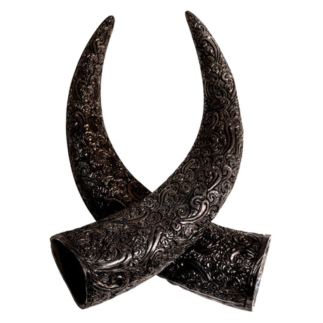 Hand-Carved Cow Horns