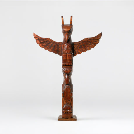 Hand Carved Totem Pole - Lunar