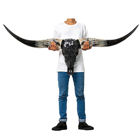 Longhorn Skull - Black Mirror // Mosaic Finish