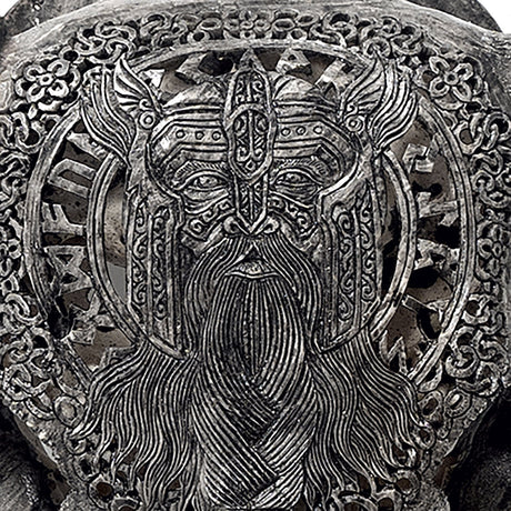 Hand Carved Buffalo Skull - Gray Tiwaz