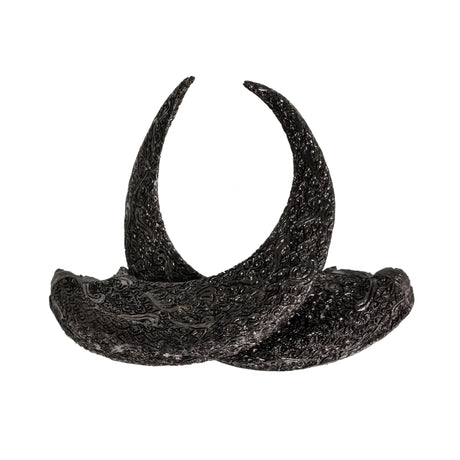 Hand Carved Ram Skull - Antique Swirls