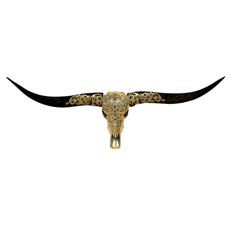 Longhorn Skull - Oriental Gold Metallic
