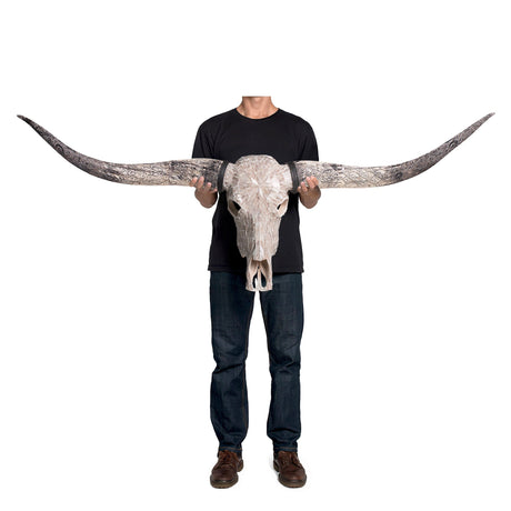 Longhorn Skull - Beige Mirror // Mosaic Finish