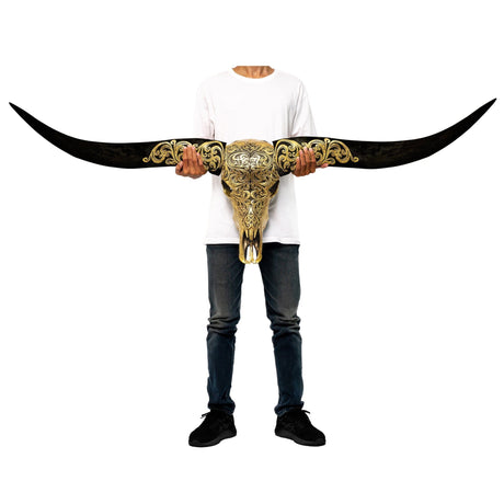Longhorn Skull - Oriental Gold Metallic