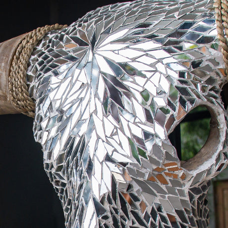 Longhorn Skull // XL Horns -  Mirror // Mosaic Finish