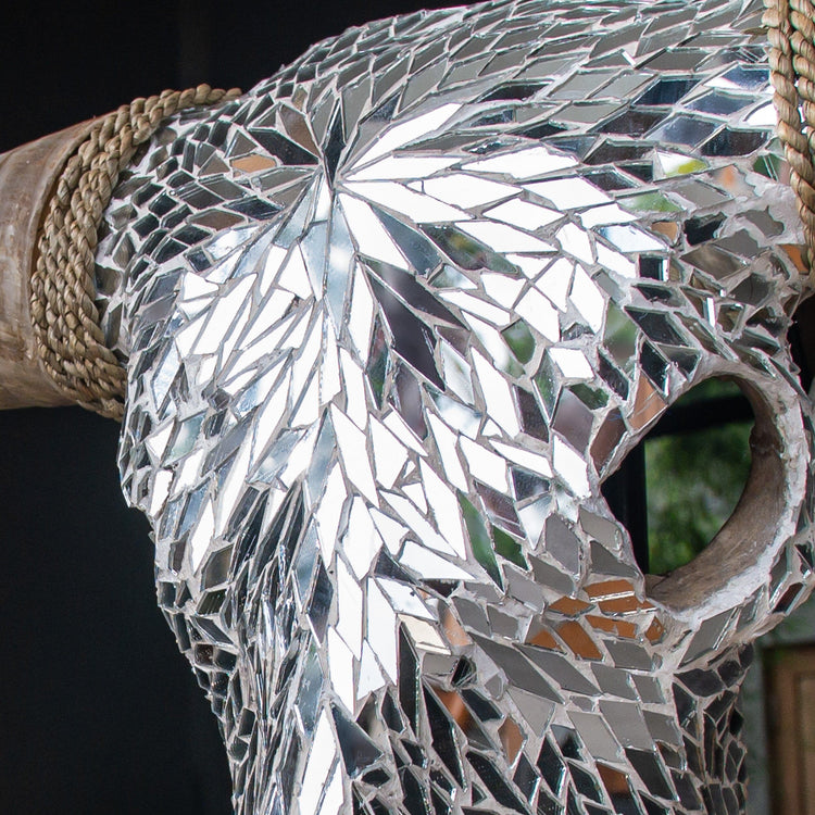 Longhorn Skull // XL Horns - Mirror // Mosaic Finish – Skull