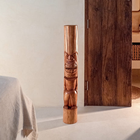 Hand Carved Totem Pole - Lono
