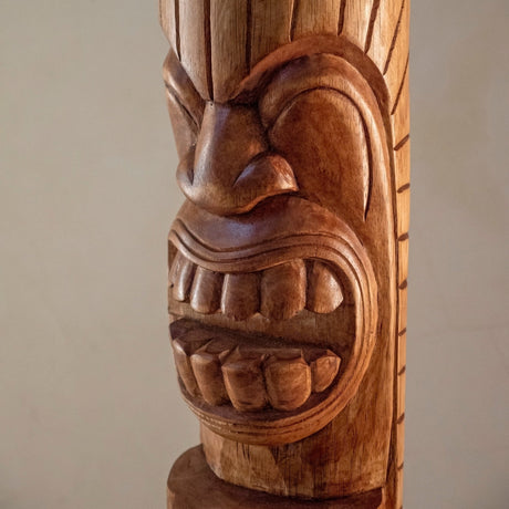 Hand Carved Totem Pole - Lono