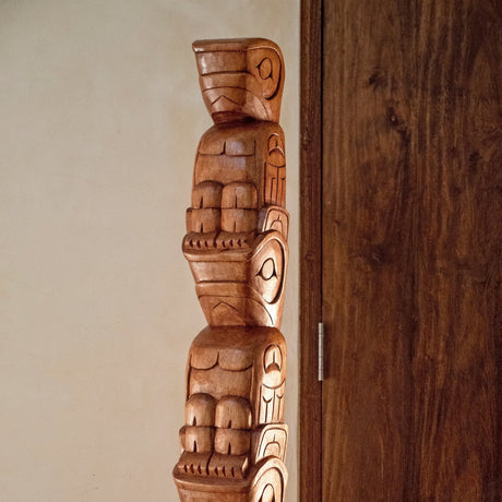 Hand Carved Totem Pole - Canyon