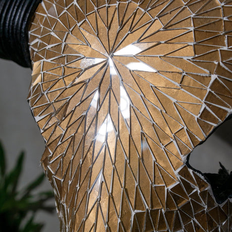 Buffalo Skull - Mocha Mirror // Mosaic Finish