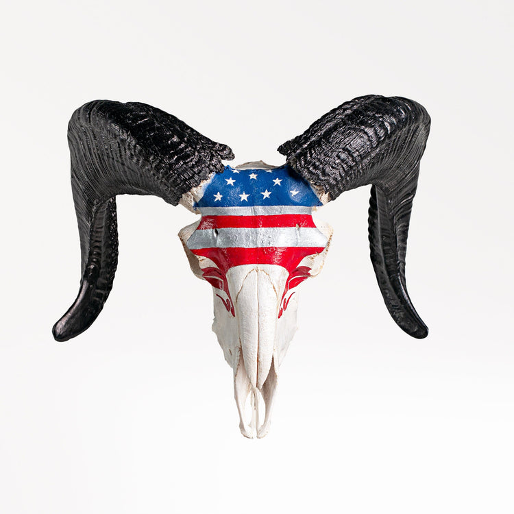 Ram Skull - Stars & Stripes – Skull Bliss