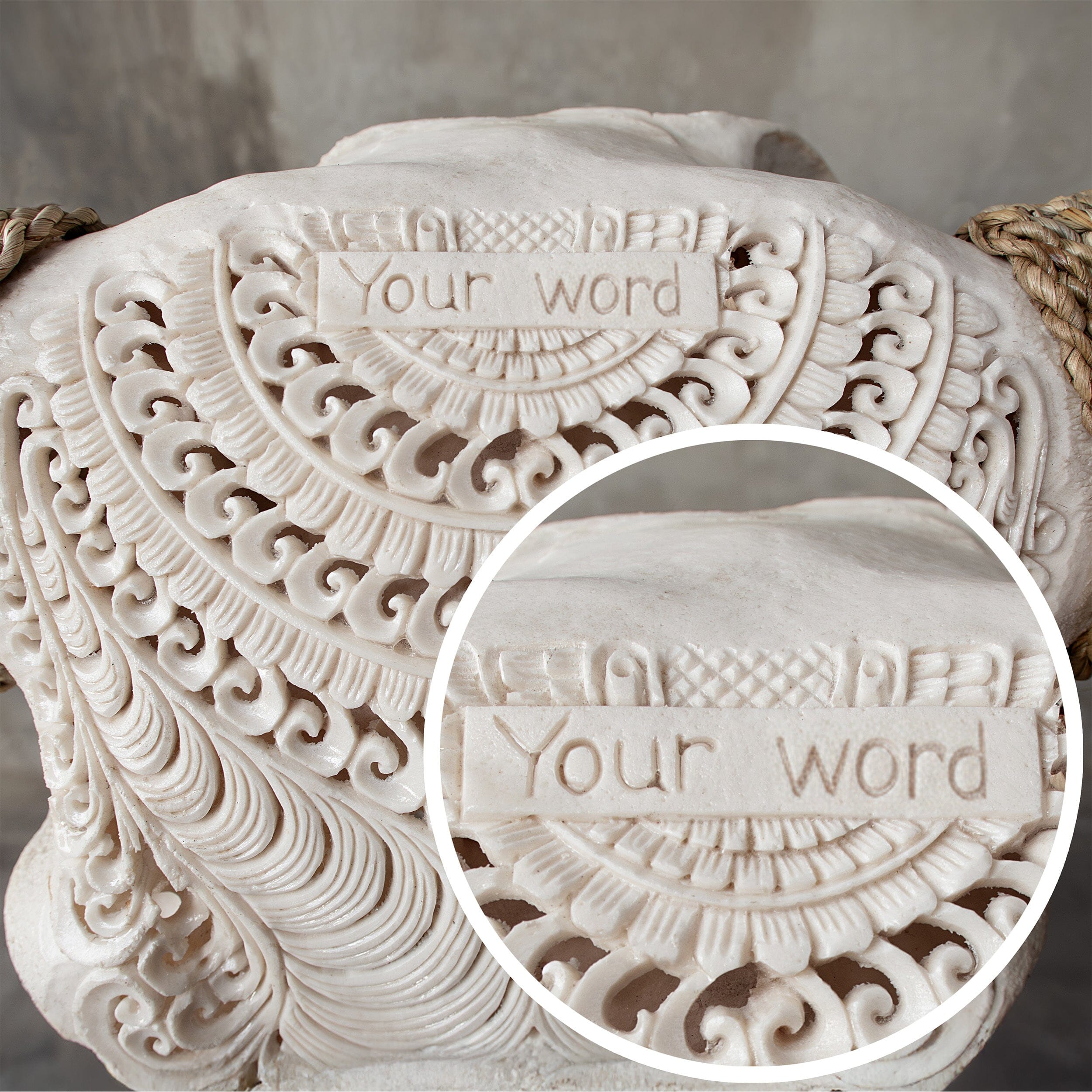 Custom Skull Engraving
