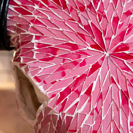 Buffalo Skull -  Pink Mirror // Mosaic Finish