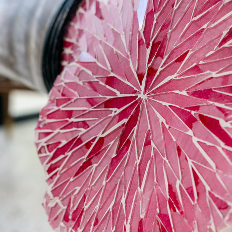 Longhorn Skull - Pink Mirror // Mosaic Finish