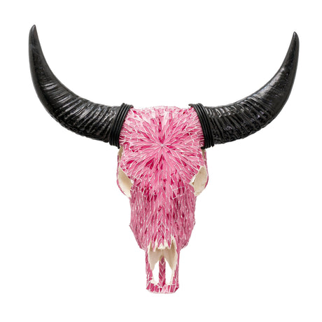 Cow Skull - Pink Mirror // Mosaic Finish