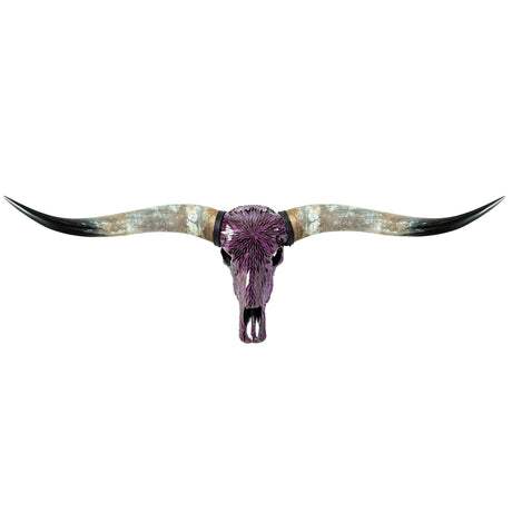 Longhorn Skull - Purple Mirror // Mosaic Finish