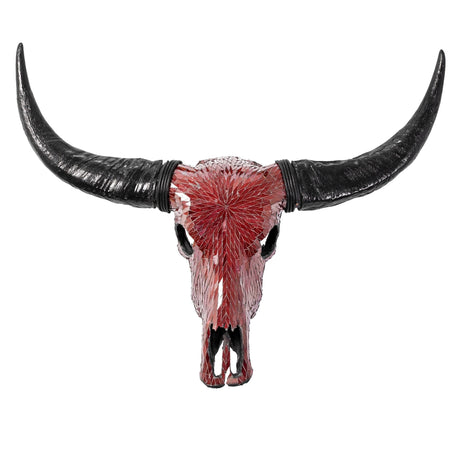 Buffalo Skull - Red Mirror // Mosaic Finish