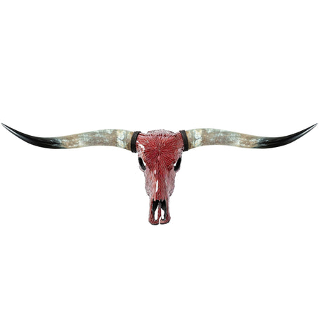 Longhorn Skull - Red Mirror // Mosaic Finish