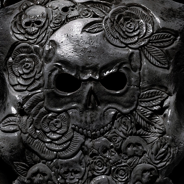 Hand Carved Ram Skull - Black Thorn – Skull Bliss