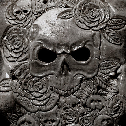 Hand Carved Ram Skull - Gray Thorn – Skull Bliss