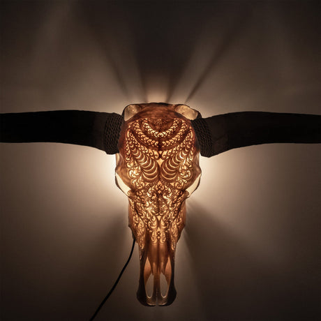 XL Longhorn Skulls - Metal Mount + Lamp