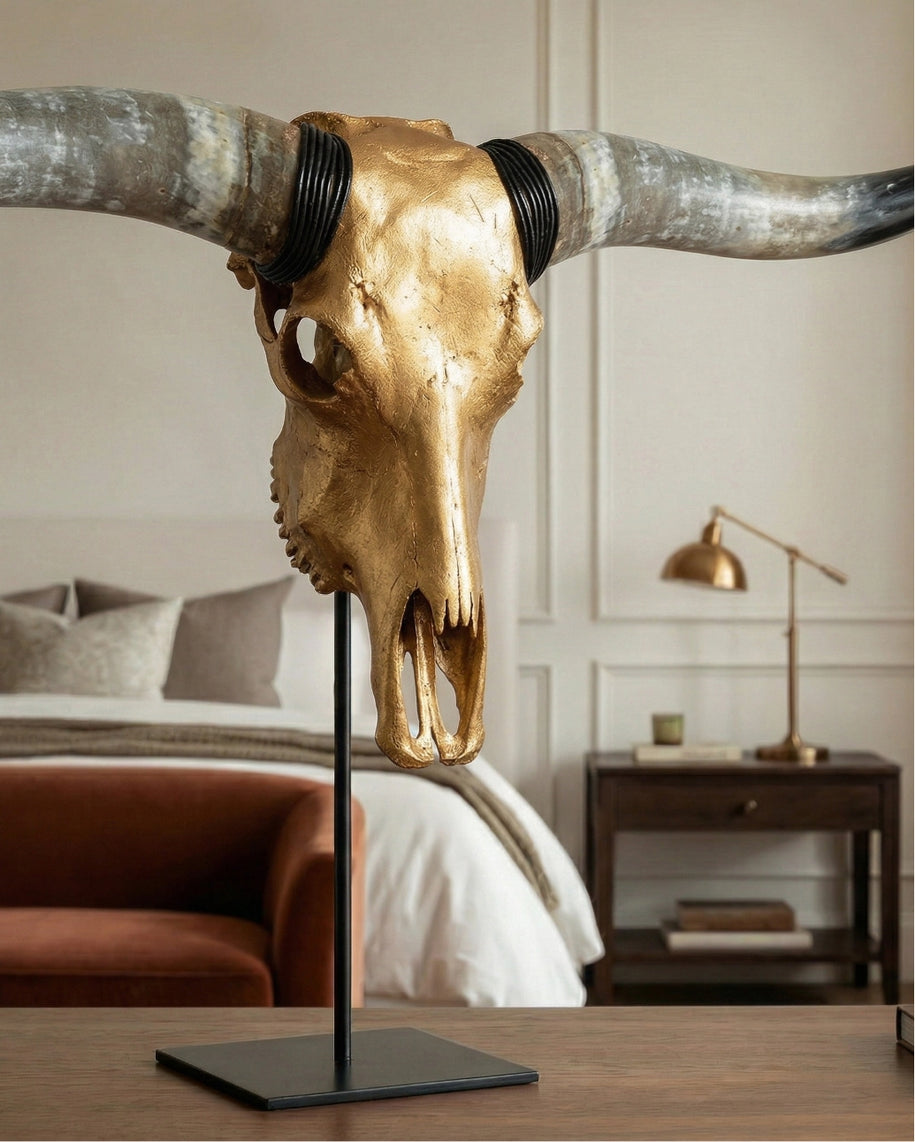 Premium Gold Leaf Skulls
