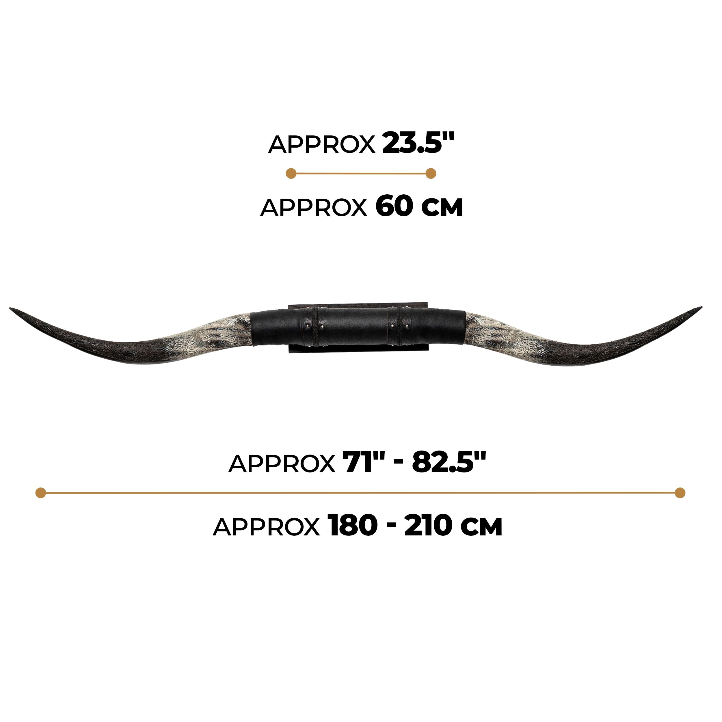 Black Leather Mount // Standard Longhorns - Big Gun – Skull Bliss