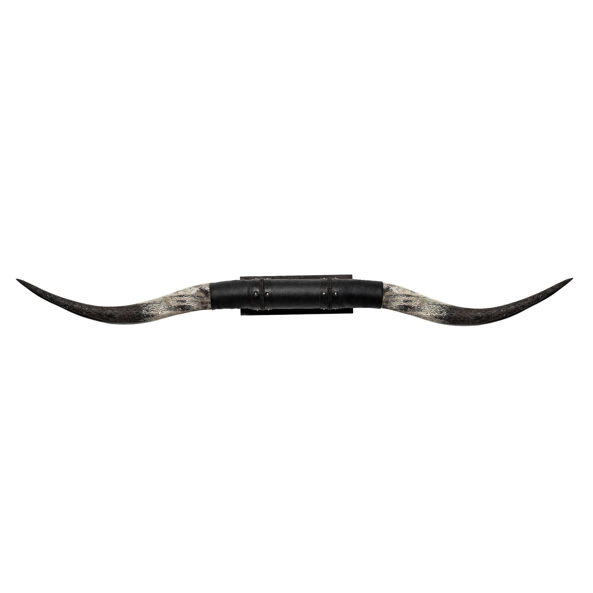 Black Leather Mount // Standard Longhorns - Big Gun – Skull Bliss