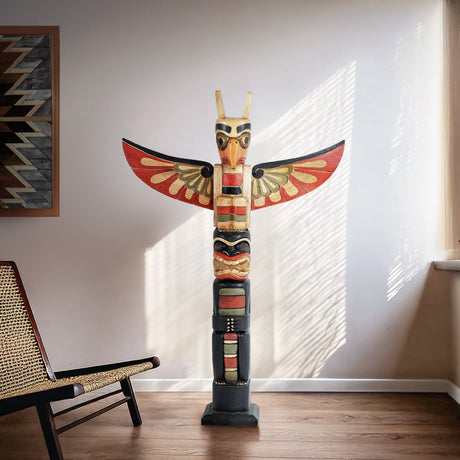 Hand Carved Totem Pole - Nova