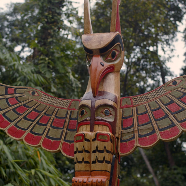 Hand Carved Totem Pole - Cosmo – Skull Bliss