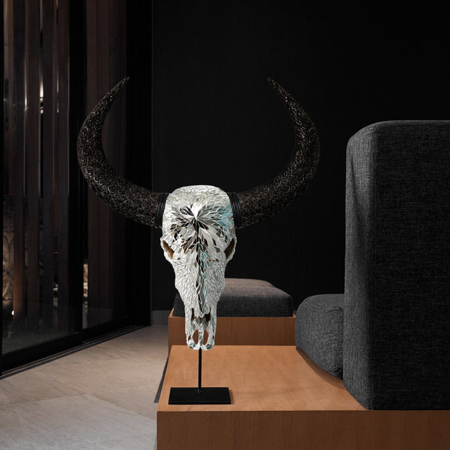Buffalo Skull - Mirror // Mosaic Finish