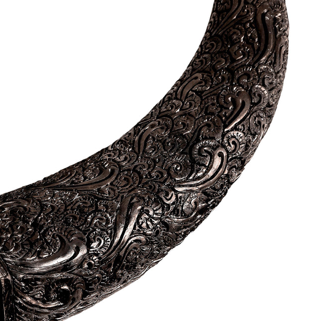 Hand Carved Cow Skull - Tinted Faith