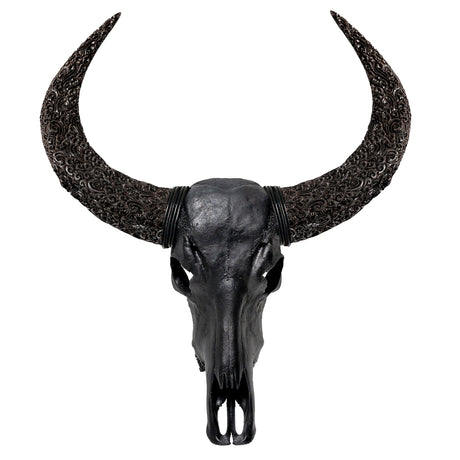 Buffalo Skull - Matte Black Storm