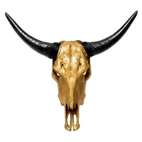 Cow Skull - Gold Leaf Storm