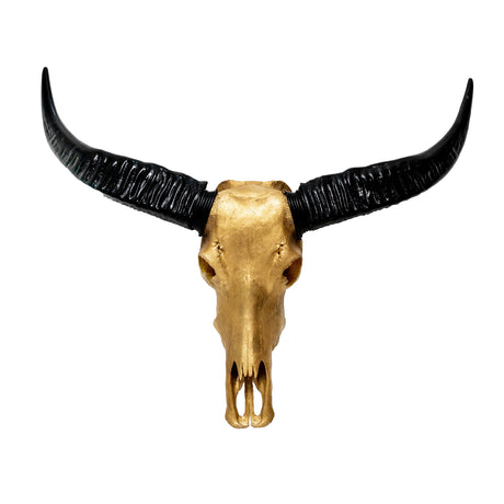Buffalo Skull - Gold Leaf Storm