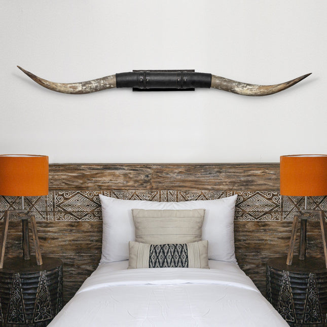 Black Leather Mount // Standard Longhorns - Big Gun