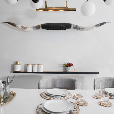 Black Leather Mount // XL Longhorns - Tracker