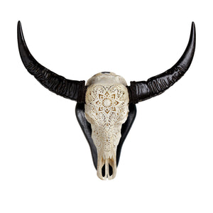 Buffalo Skulls - Wood Wall Mount