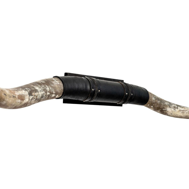 Black Leather Mount // Standard Longhorns - Big Gun