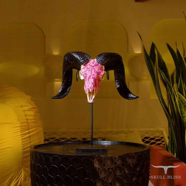 Ram Skull - Pink Mirror // Mosaic Finish – Skull Bliss